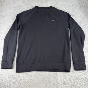 Quiksilver Crewneck Sweater‎ Essentials Crew Mens Size Large Black